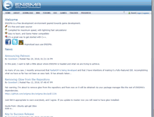 Tablet Screenshot of enigma-dev.org